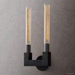 Cannele Ribbed Glass Double Wall Sconce