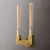 Cannele Ribbed Glass Double Wall Sconce