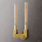 Cannele Ribbed Glass Double Wall Sconce