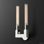 Cannele Ribbed Glass Double Wall Sconce