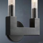 Cannele Ribbed Glass Double Wall Sconce