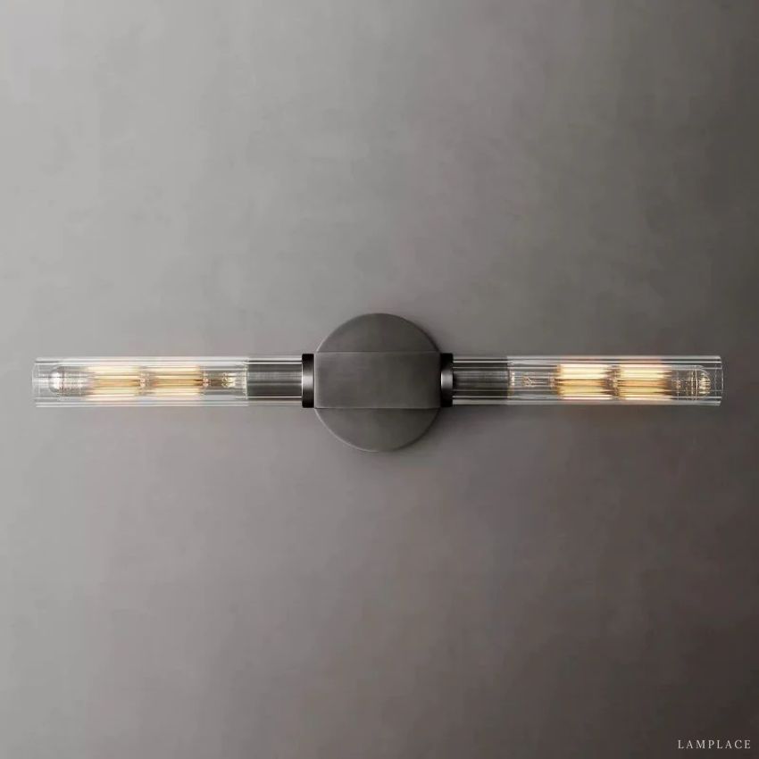 Cannele Ribbed Glass Wall Sconce
