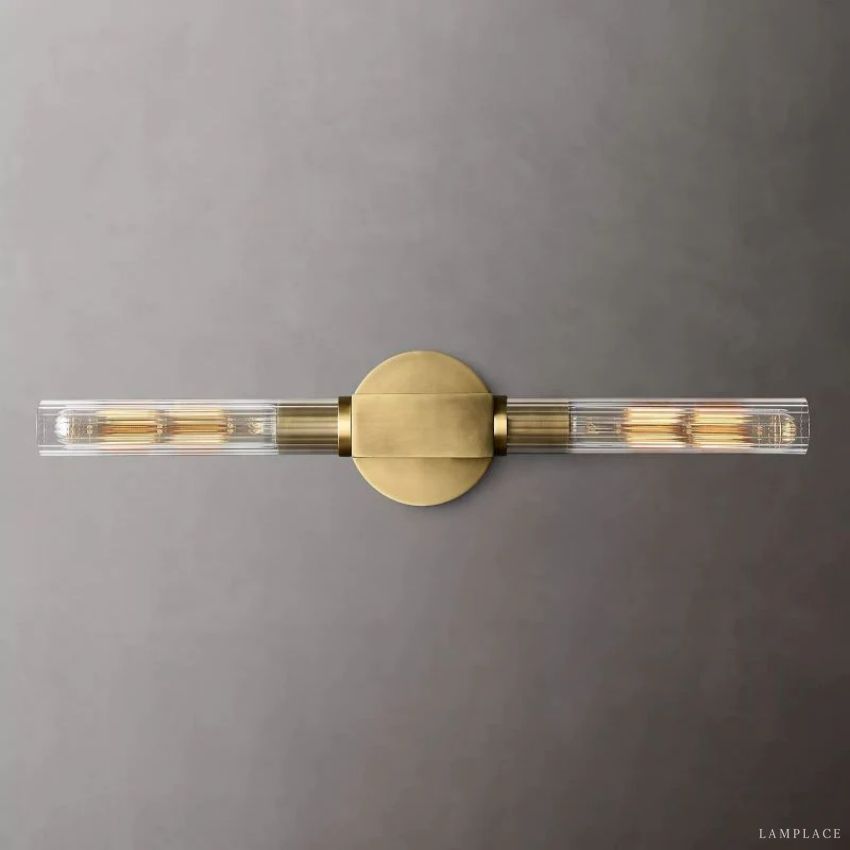 Cannele Ribbed Glass Wall Sconce