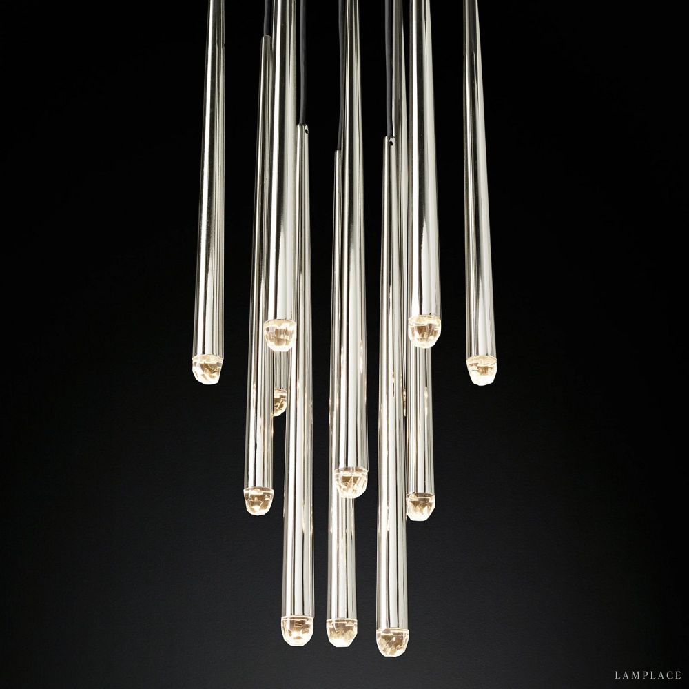Aquitaine Faceted Cluster Round Chandelier 18"