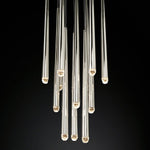 Aquitaine Faceted Cluster Round Chandelier 24"