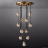 Pearl Carved Inciso Round Chandelier 22"