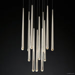 Aquitaine Faceted Cluster Round Chandelier 24"