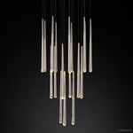 Aquitaine Faceted Cluster Round Chandelier 30"