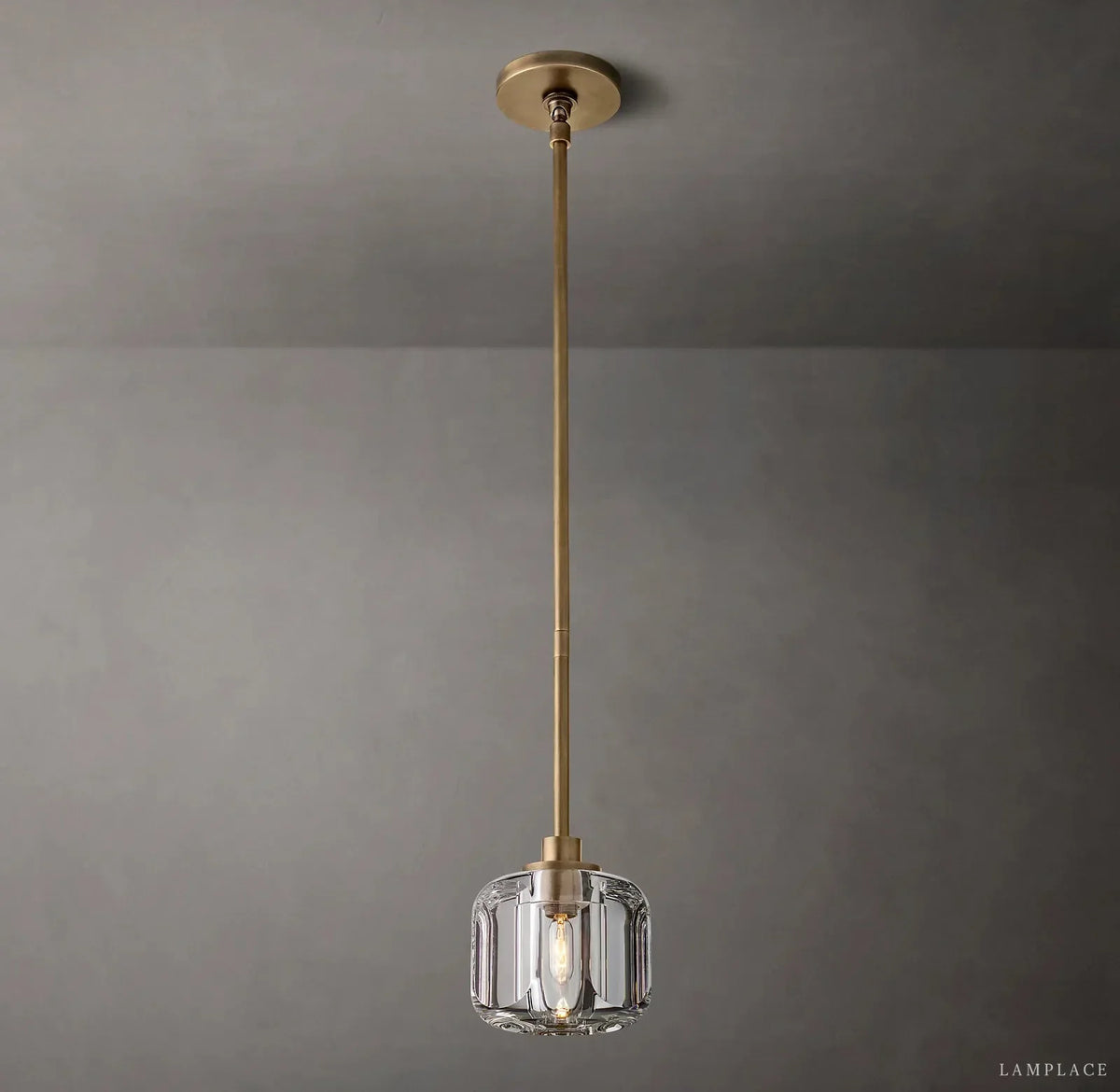 Demaret Sculpted Crystal Pendant Light