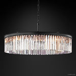 Rhys Beveled Prism Round Chandelier 43"