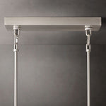 Sirene Draped Glass Rectangle Chandelier 59"