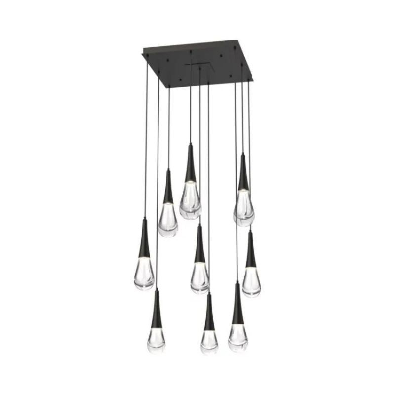 Water Drop Liquid Square Chandelier