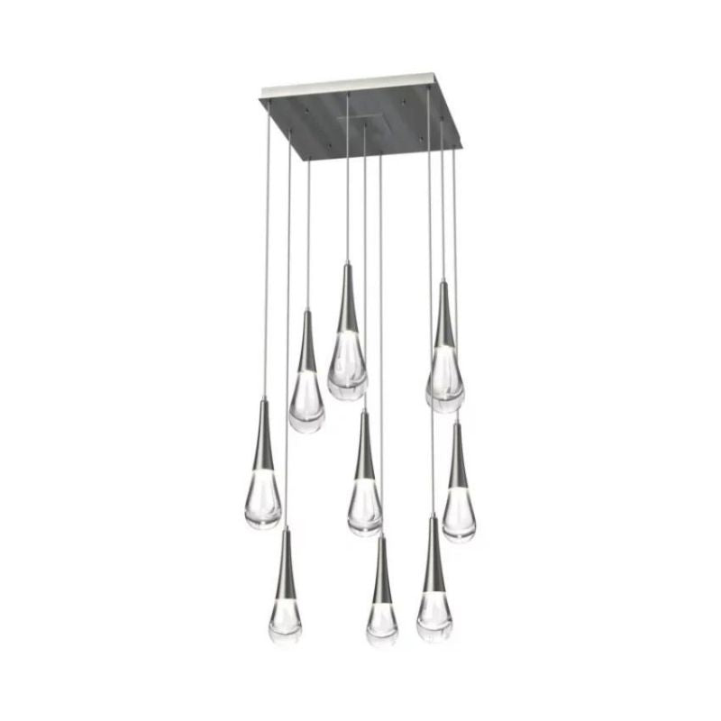 Water Drop Liquid Square Chandelier