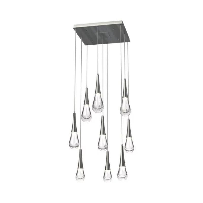 Water Drop Liquid Square Chandelier