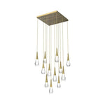 Water Drop Liquid Square Chandelier