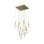 Water Drop Liquid Square Chandelier