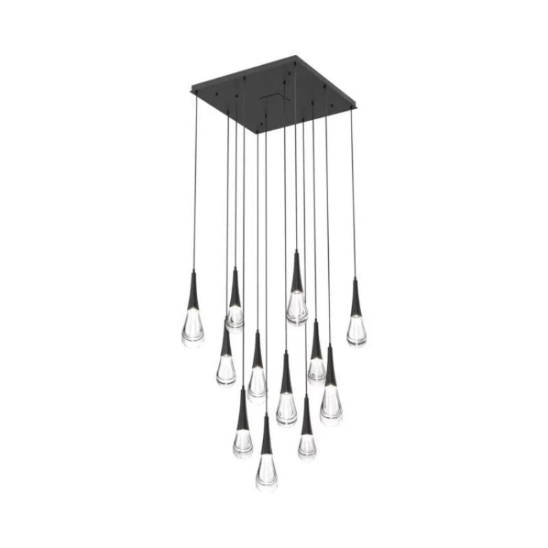 Water Drop Liquid Square Chandelier