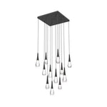 Water Drop Liquid Square Chandelier