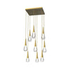 Water Drop Liquid Square Chandelier