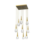 Water Drop Liquid Square Chandelier
