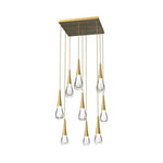 Water Drop Liquid Square Chandelier