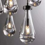 Rain Aura Glass Round Chandelier 36"