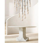 Rain Aura Glass Round Chandelier 60"