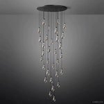 Rain Aura Glass Round Chandelier 60"