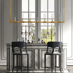 Ravelle Clear Glass Linear Chandelier 59"