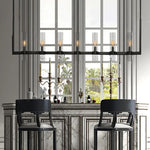 Ravelle Clear GlassLinear Chandelier 73"