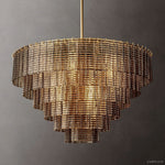 Sirene Draped Glass Round Chandelier 41"