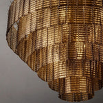 Sirene Draped Glass Round Chandelier 52"