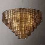 Sirene Draped Glass Round Chandelier 41"