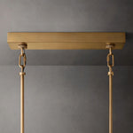 Sirene Draped Glass Rectangle Chandelier 59"