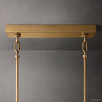 Sirene Draped Glass Rectangle Chandelier 59"