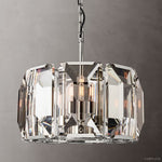 Harlow Faceted Crystal Round Chandelier 19"