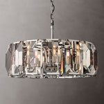 Harlow Faceted Crystal Round Chandelier 31"