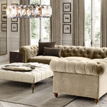 Harlow Faceted Crystal Round Chandelier 60"