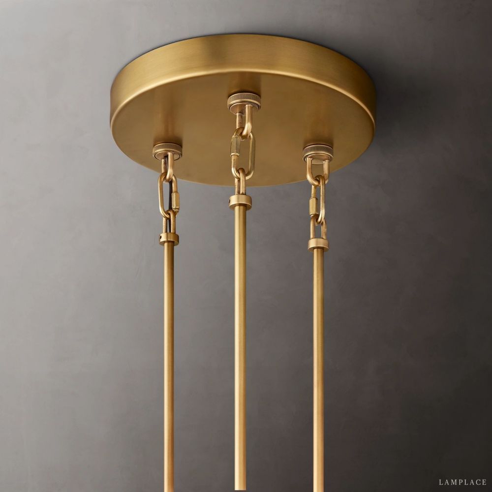 Sirene Draped Glass Round Chandelier 52"