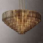 Sirene Draped Glass Round Chandelier 52"
