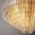 Sirene Draped Glass Round Chandelier 41"