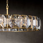 Harlow Faceted Crystal Round Chandelier 60"