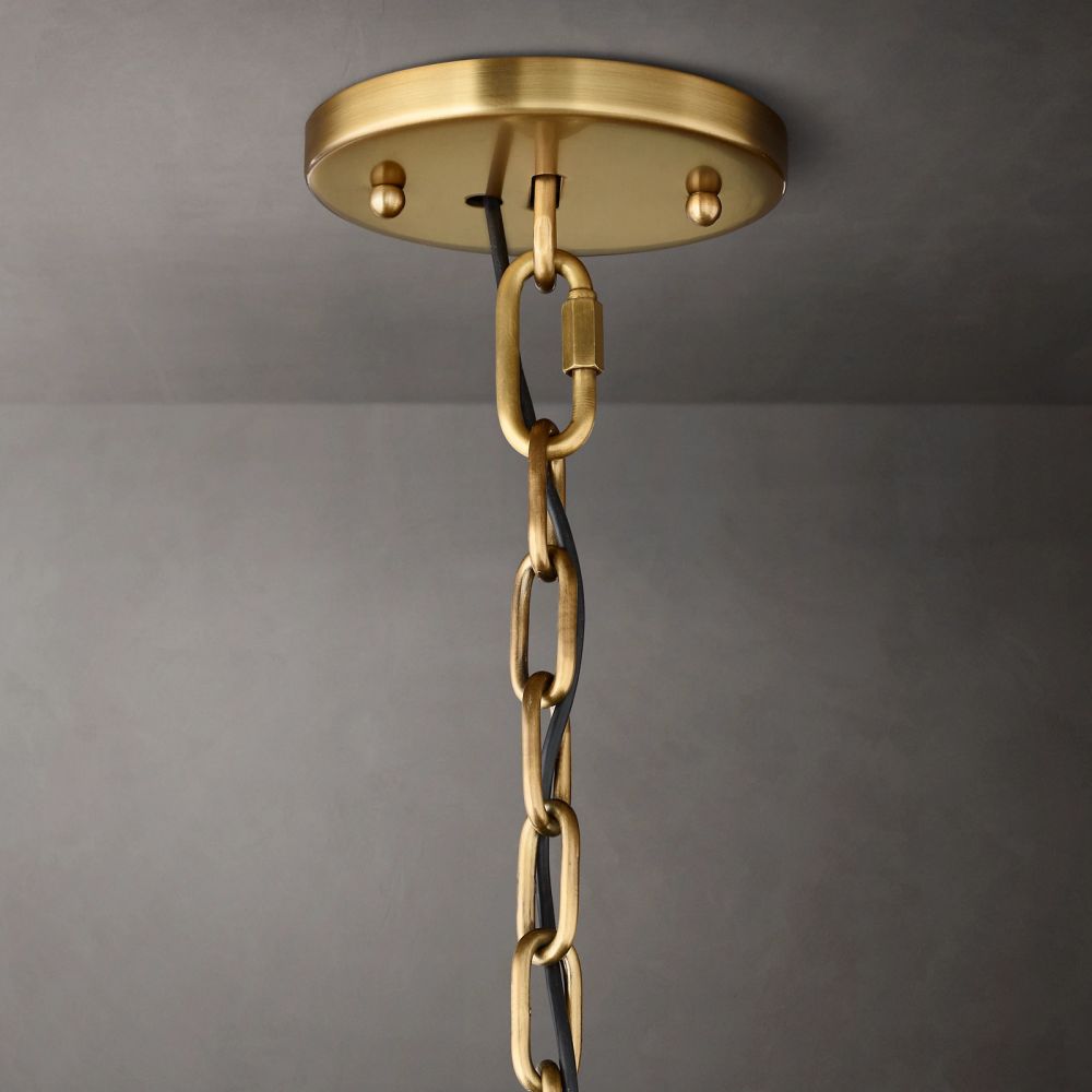 Harlow Faceted Crystal Round Chandelier 60"