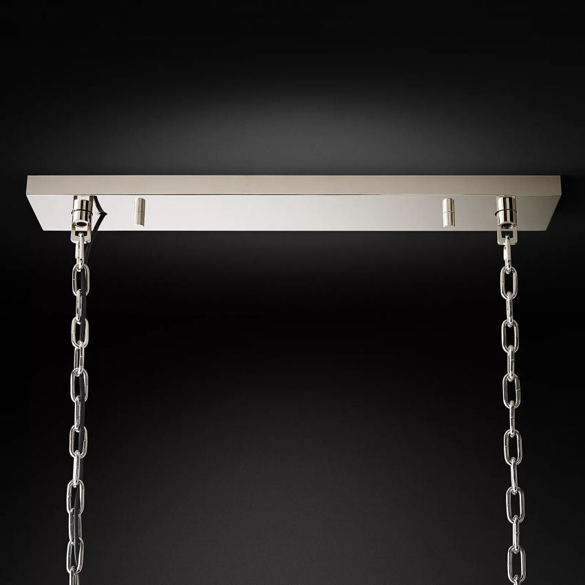 Rhys Beveled Prism Linear Chandelier 49"