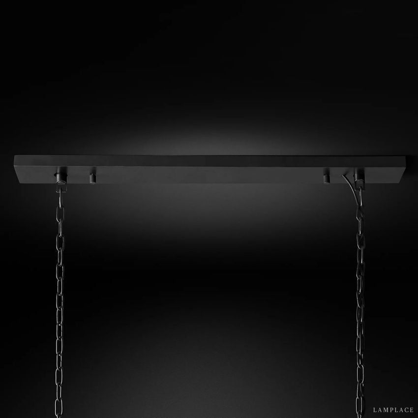 Rhys Beveled Prism Linear Chandelier 60"