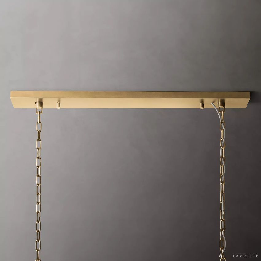 Rhys Beveled Prism Linear Chandelier 60"