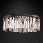Rhys Beveled Prism Round Chandelier 32"