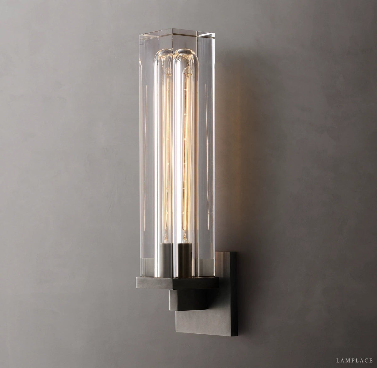 Savile Crystal Block Square Wall Sconce