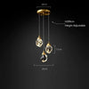 Angle Faceted Crystal Multi-Lights Round Chandelier