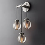 Pearl Carved Inciso Triple Wall Sconce